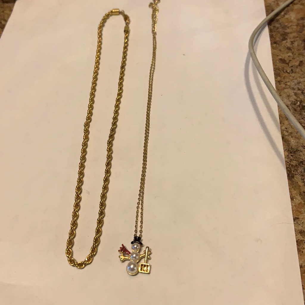 Two Costume Jewelry Necklaces